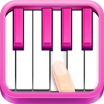 real pink piano android application logo